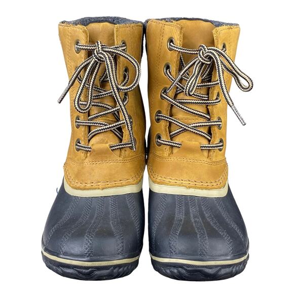 Sorel Women's Slimpack Tan Leather Lace II Duck Boot Size US 7 - Picture 7 of 10